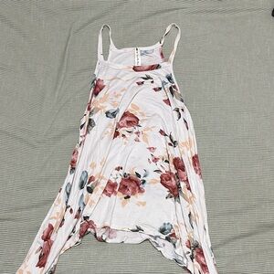 Vanilla Bay Floral Tank Top - White and Pink